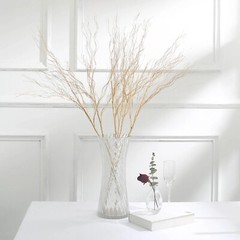 4 Metallic Gold 39″ Long STEM Artificial Twigs Bendable Willow Sprays Events