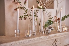 BOLSIUS White Candles 10 Pack – 9 Inch Straight Taper Candle 10 Count,