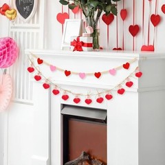 13 Pcs Valentine’s Day Decorations 4.5 ft Valentine’s Day Garland Banner for