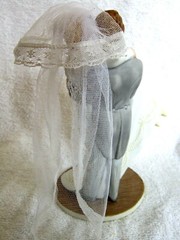 Enesco ~ Wedding Cake Topper ~ Over the Threshold ~ Treasured Memories ~1990 VTG