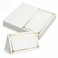 50 PCS Premium Place Cards Table Setting Name Decoration Gold Foil 2×3.5 Inch