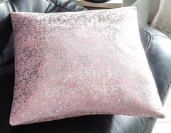 2 – Shining & Starry 22 x 22 Inches Throw Pillow Covers (Silver- Light Pink)
