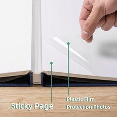 Large Photo Album Self Adhesive Scrapbook Album for 4×6 5×7 8×10