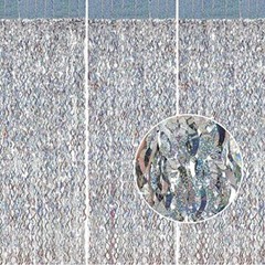 Silver Tinsel Backdrop- 3 Pack 3.3 ft x 6.6 ft Streamer Foil Fringe Curtain