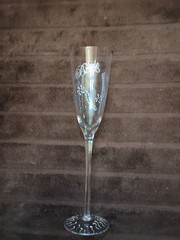 Bride and Groom Wedding Champagne/Wine Toasting Glasses Set