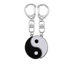 YALLNASL Matching Couples Gifts Keychains for Husband and Wife Yin Yang