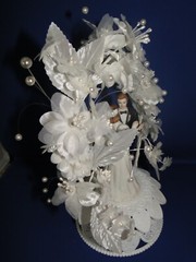 New Wilton Orchid Cascade Wedding Cake Top, black coat # 117-7334