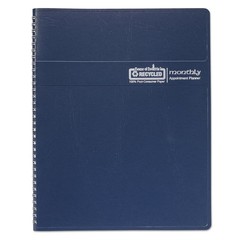 House of Doolittle 2026 Monthly Planner 8.5″ x 11″, Faux Leather Cover, Blue …