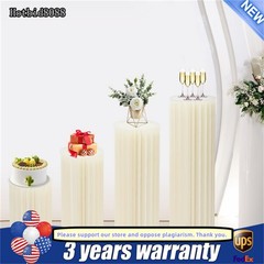 Set of 4 DIY Cardboard Flower Cake Stand Weddings Centerpiece Decoration Column