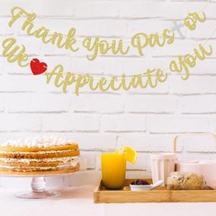 Thank You Pastor We Appreciate You Banner, Pre-strung Church Banners, Church …