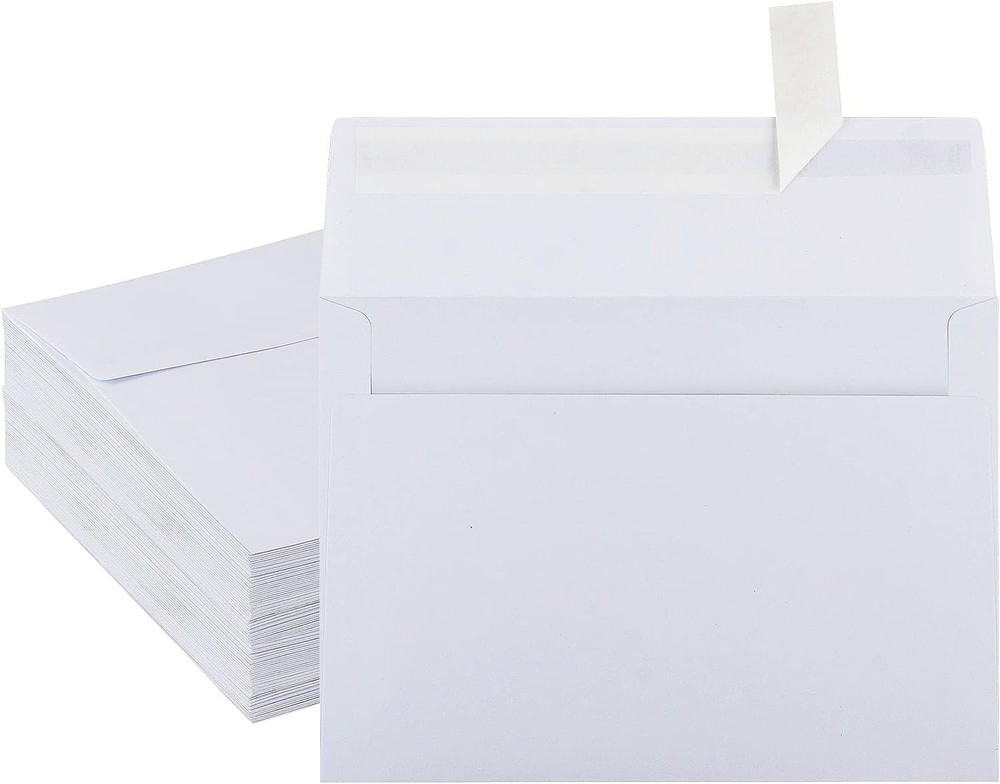 50 Pack White Envelopes – 5 x 7 Inch, A7, Card, Invitation & 5×7,