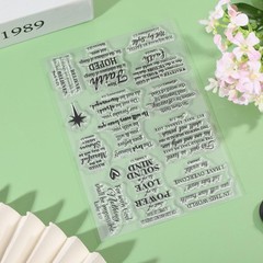 GLOBLELAND Christian Bible Clear Stamps for Card Making Religious Inspiration…