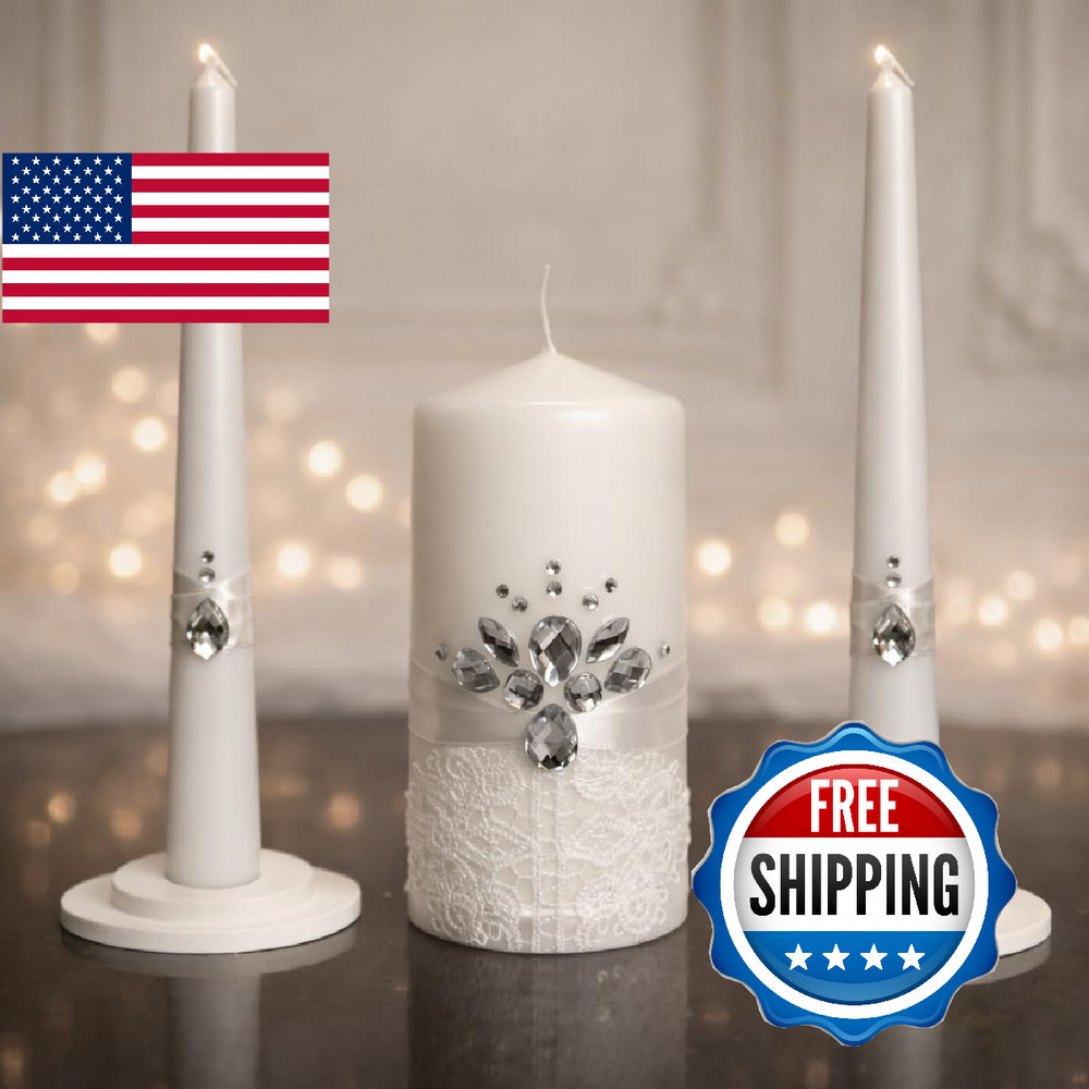 Magik Life Unity Candle Set – 6 Two 10 Taper Burning Unity For Marriage In Usa
