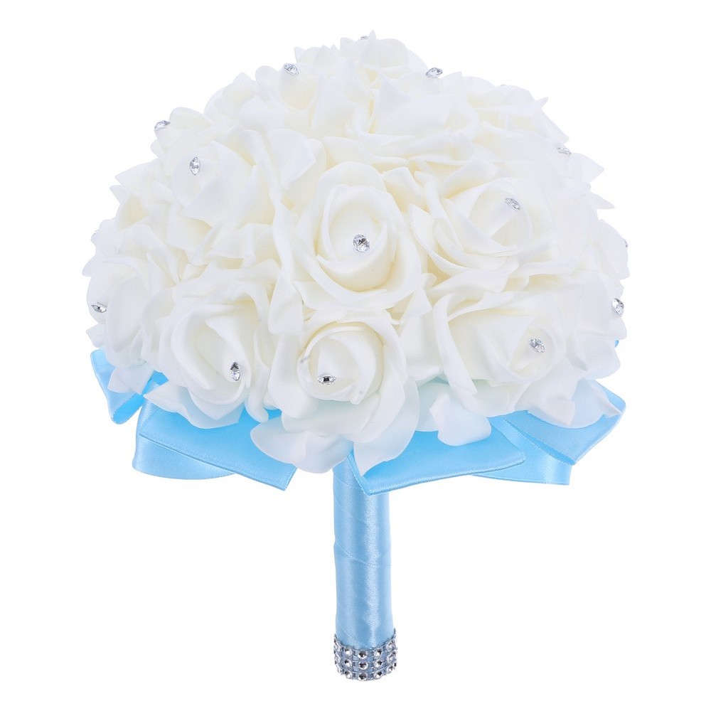 Simulated Rose Bouquet Wedding Flowers for Bride Bridal Bouquets
