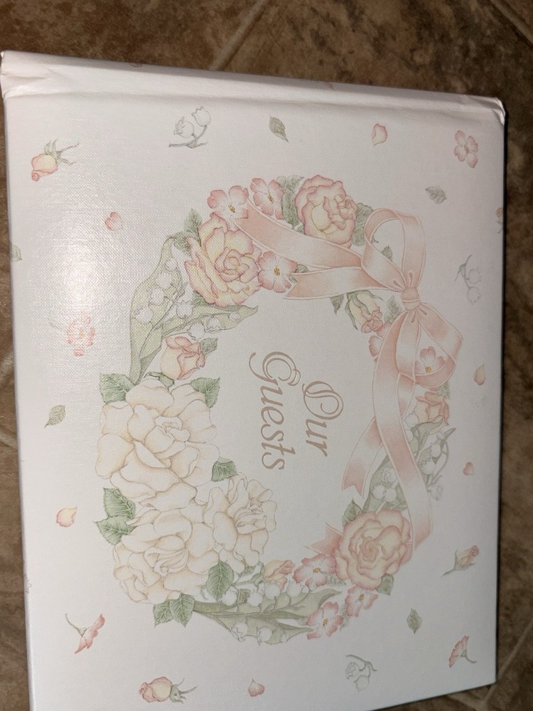 Shabby Chic Pastel Floral Wedding Guest Book «Our Guests» Peggy Jo 06858