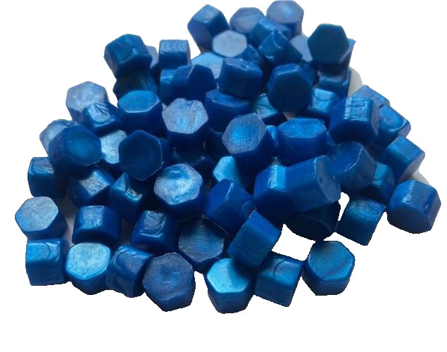 Peacock Blue Sealing Wax Beads for Envelopes & Invitations, approx 250 beads