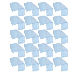 20Pcs Reusable Elastic Chair Sashes Bands for Party Sky Blue Universal Fit