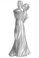 The First Kiss Wilton Wedding Anniversary Cake Topper Shimmer White 202-9417