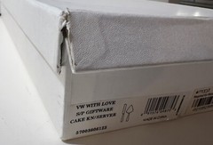 VERA WANG WEDGWOOD WITH LOVE CAKE KNIFE & SERVER 2 PIECE BOX SET