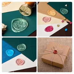 sealing wax set, wax seal stamp set, seal stamp personalised, seal wa…