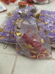 20 Pcs IN US Wedding Organza small Gift jewelry candy pouch Bag 4.75”x 6.5”