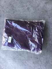 139 Deep Purple Satin Wedding Napkins And Chair Sashes