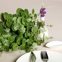 4 Bushes 19″ Light Green Eucalyptus Artificial Greenery Wedding Party Bouquets
