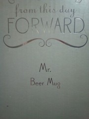 NIB~PAIR ~ MR & MRS «BEER MUGS» wedding «from this day Forward» NEW IN BOXES