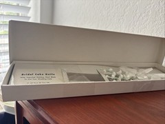 Vintage Wedding Cake Knife, Sheffield, England, W/ Pearlized Handle NOS Open Box