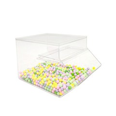 8X13X8″ Stackable Acrylic Candy Bin Coffee Spice Grain Dispenser Pantry Display