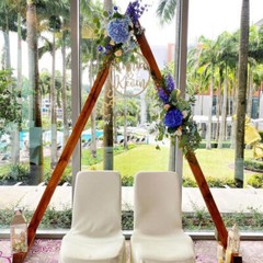 Set of 2 Wooden Wedding Arches Outdoor Indoor Held Wedding Boho Bridal Backdrop