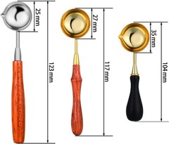 Durable Brass and Stainless Steel Wax Seal Spoons – Perfect for Gifts
