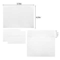 100 Packs 4x5Envelopes,White A2 A2(100pack), White A2(100pack)