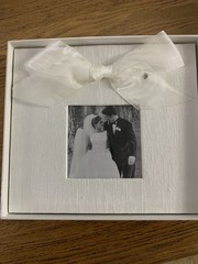 Wedding Photo Book (Mini Scrapbook) Holds 40 Photos 7.5 x 7 inches