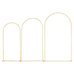 VEVOR Arch Backdrop Stand Metal Arch Backdrop Stand 7.2/6.6/6 ft 3 PCS Wedding