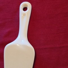 Wedding Cake Server VTG Gold Gilded Filigree Porcelain Dessert Pie Shabby Chic
