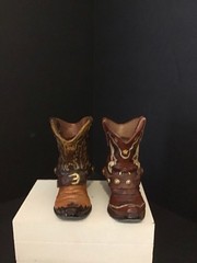 Vintage Mini Cowboy Boots – Western Wedding Cake Toppers, Rustic Accent