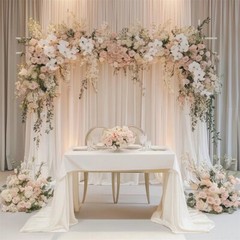 7.7 FT Iron Wedding Arch, Metal Arch Backdrop Stand Square Arch Wedding Arbor