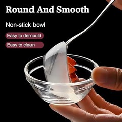 3″ Clear Glass Pinch Bowls, 10 Pack 2.5oz Small Prep Dishes Smooth Glass
