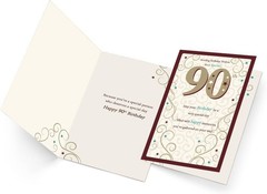 Happy 90th Birthday Card Gifts for Women Men, Unique Bday Greeting Gifts for …