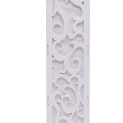 8* Flower Columns w/ LED Lights White PVC Wedding Roman Decorative Column