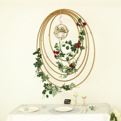 36″ wide Round Metal Floral Hoop Wreath Ring Wedding Party Events Decorations