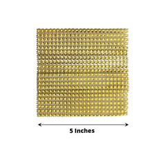 4 GOLD Rhinestone Mesh CURTAIN Tie Backs Drapery Holdbacks Party