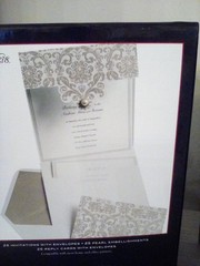 STUDIO HIS & HERS 25 each wedding invitations envelopes reply cards-env 2 boxes