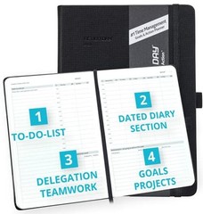 2026 Weekly Planner – Effective Planning System to 7×9 Inch – Black – 2026