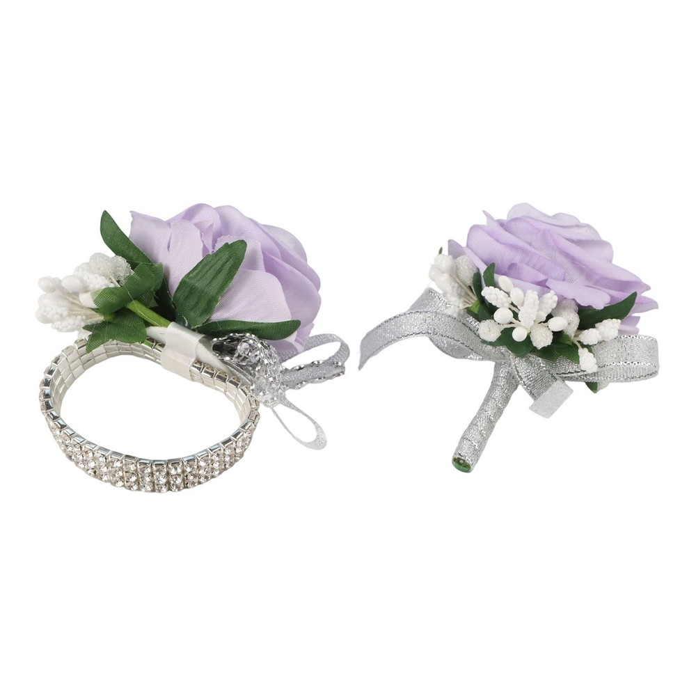 Charming Floral Wristlets for Brides Grooms and Bridesmaids at Weddings