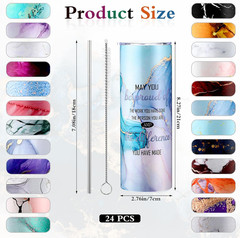24 Pcs Employee Appreciation Tumblers – Inspirational Gifts for Team & Staff