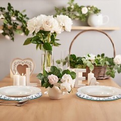 Suclain 6 Pcs Mirrored Glass Charger Plates 13 Inch Mirror Plates Round Charg…