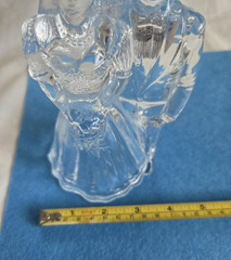 Cristal d’Arques 24% Lead Crystal Bride and Groom Wedding Cake Topper Figurine