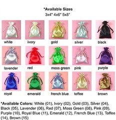 3×4″ PREMIUM QUALITY SATIN POUCH-30/pk, Wedding Party Favor Gift Candy Bag.